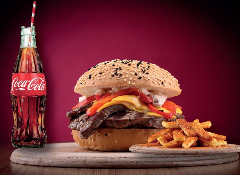 Steak & Cheese Burger Menü